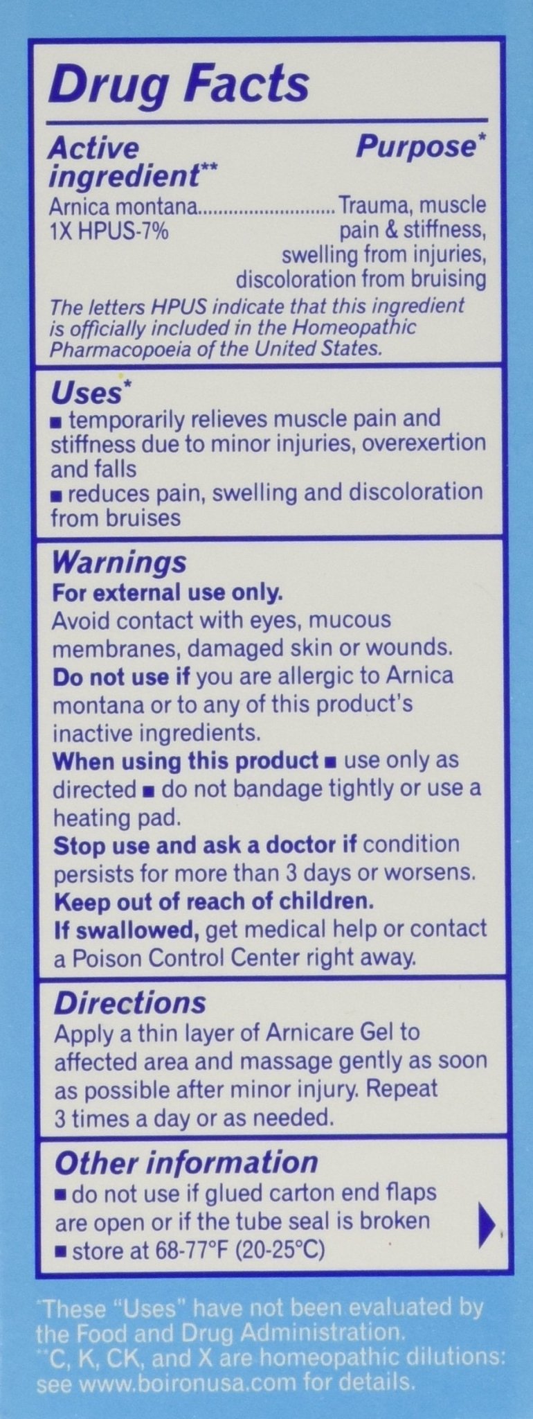 Boiron Arnicare Arnica Gel, 2.6 Ounce (Pack of 3) - dailyvitalstore