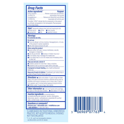 Boiron Arnicare Arthritis Cream for Pain Relief of Knees, Hands, Wrists, Elbows, Joints & Muscles – Quickly Absorbed & Fragrance-Free – 2.5 oz - dailyvitalstore
