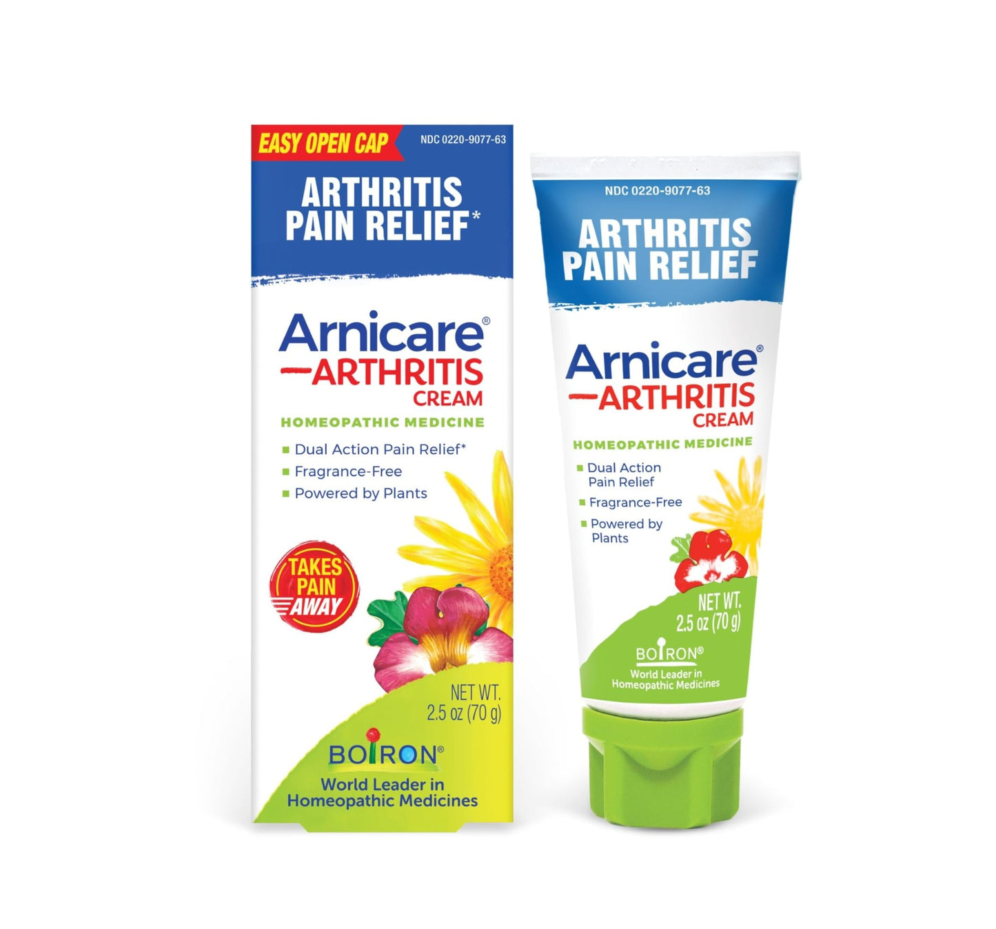 Boiron Arnicare Arthritis Cream for Pain Relief of Knees, Hands, Wrists, Elbows, Joints & Muscles – Quickly Absorbed & Fragrance-Free – 2.5 oz - dailyvitalstore