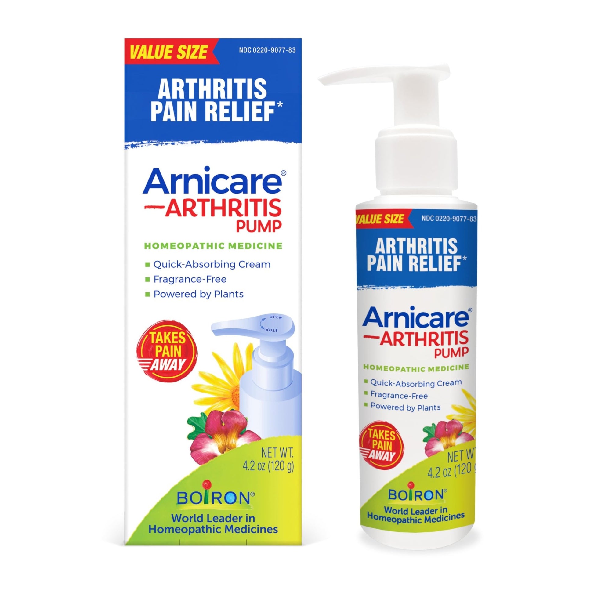 Boiron Arnicare Arthritis Cream Pump for Pain Relief of Knees, Hands, Wrists, Elbows, Joints & Muscles – Quickly Absorbed & Fragrance-Free – 4.2 oz - dailyvitalstore