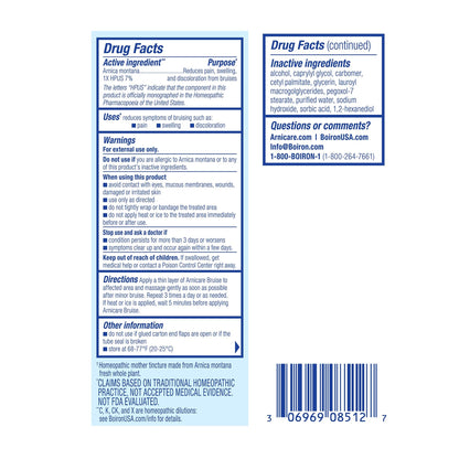 Boiron Arnicare Bruise Cream for Pain Relief from Bruising and Swelling or Discoloration from Injury - 1.4 oz - dailyvitalstore