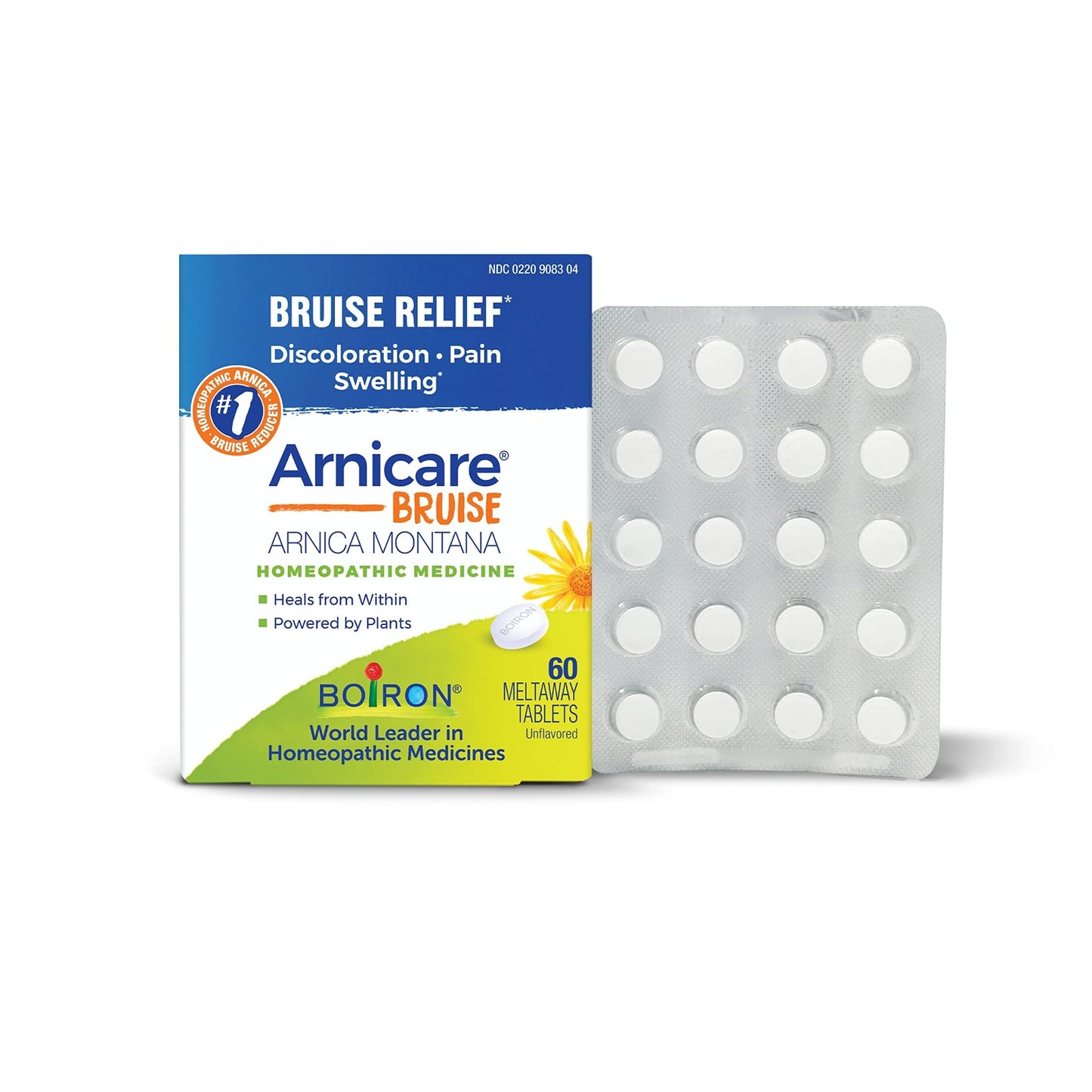 Boiron Arnicare Bruise for Relief of Pain or Swelling from Injuries, and Discoloration of Bruises - 60 Tablets - dailyvitalstore