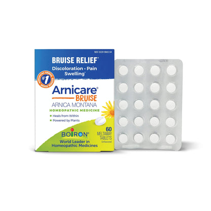 Boiron Arnicare Bruise for Relief of Pain or Swelling from Injuries, and Discoloration of Bruises - 60 Tablets - dailyvitalstore