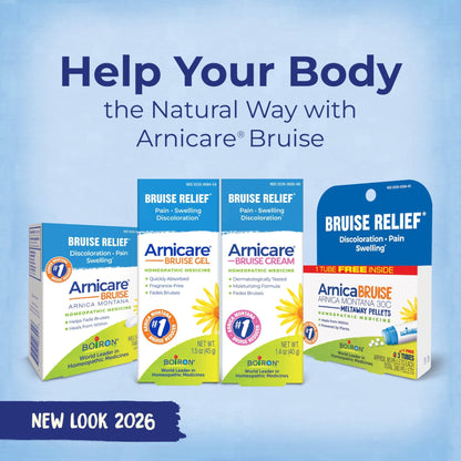 Boiron Arnicare Bruise Gel for Pain, Inflammation or Swelling, Soreness, and Discoloration - Non-greasy and Fragrance-Free - 4.2 oz - dailyvitalstore
