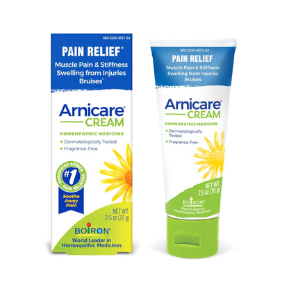 Boiron Arnicare Cream Natural Soothing Relief for Joint Pain, Muscle Pain, Swelling, Soreness, and Stiffness - Fast Absorbing and Fragrance-Free - 2.5 oz - dailyvitalstore