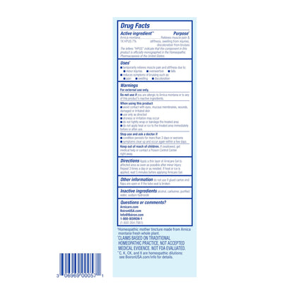 Boiron Arnicare Gel for Relief of Joint Pain, Muscle Pain, Muscle Soreness, and Swelling from Bruises or Injury - Non-greasy and Fragrance-Free - 4.2 oz - dailyvitalstore