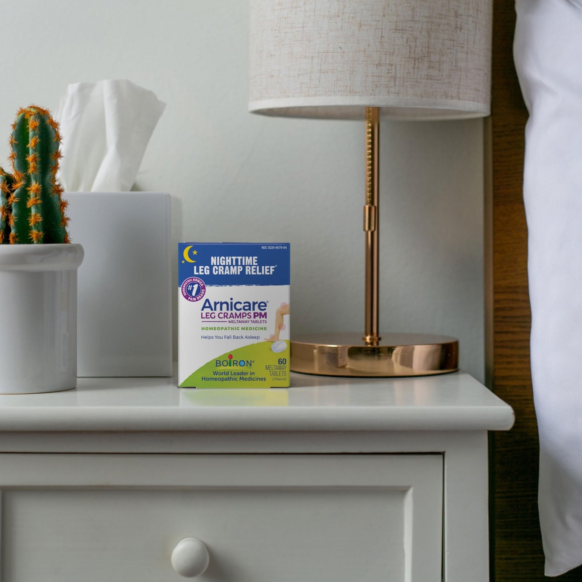 Boiron Arnicare Leg Cramps PM for Nighttime Relief from Cramping and Stiffness in Feet or Calves - 60 Tablets - dailyvitalstore