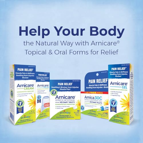 Boiron Arnicare Roll-On for Relief of Joint Pain, Muscle Pain, Muscle Soreness, and Swelling from Bruises or Injury - Cooling Metal Roller and Fragrance-Free - 1.5 oz - dailyvitalstore