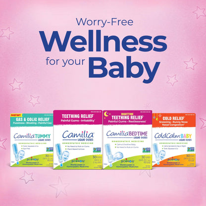 Boiron Camilia Teething Drops for Daytime and Nighttime Relief of Painful or Swollen Gums and Irritability in Babies - 30 Count - dailyvitalstore