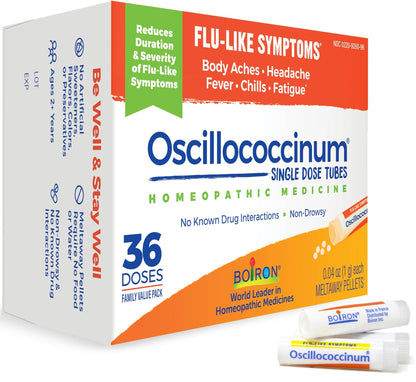 Boiron Oscillococcinum 36 Doses Homeopathic Medicine for Flu-Like Symptoms - dailyvitalstore