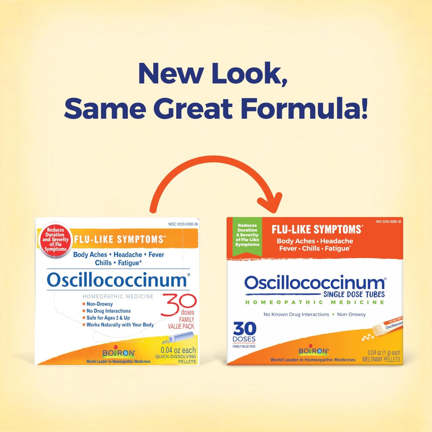 Boiron Oscillococcinum for Relief from Flu-Like Symptoms of Body Aches, Headache, Fever, Chills, and Fatigue - 30 Doses - dailyvitalstore