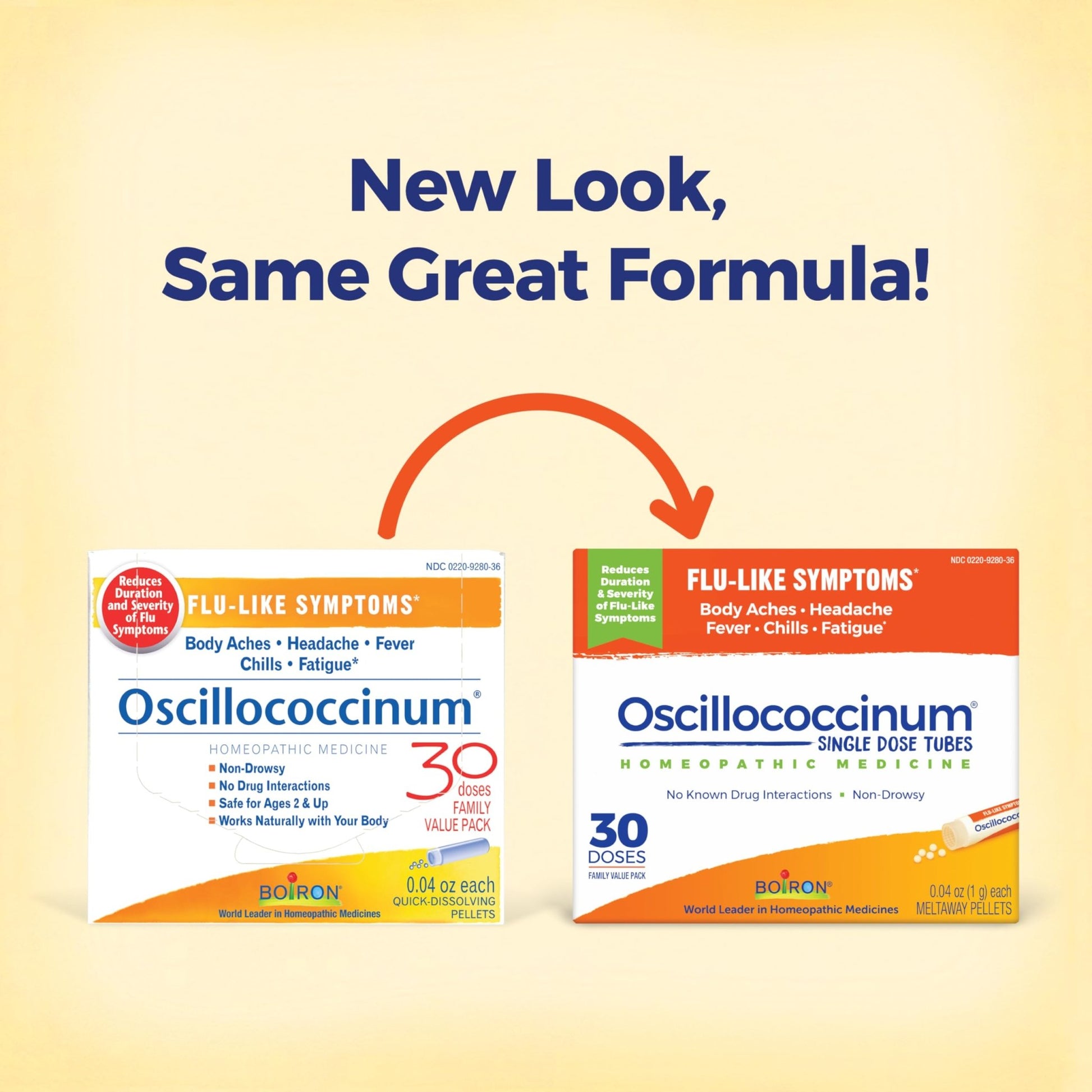 Boiron Oscillococcinum for Relief from Flu-Like Symptoms of Body Aches, Headache, Fever, Chills, and Fatigue - 30 Doses - dailyvitalstore