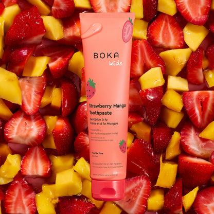 Boka Fluoride Free Toothpaste Nano Hydroxyapatite Toothpaste - Strawberry Mango Flavor, 4 oz 1Pk - dailyvitalstore