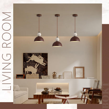 BOKT Wabi Sabi Pendant Light Nordic LED Ceiling Hanging Light Modern Natural Stone Pendant Light Adjustable Dimmable Walnut Mini Chandelier for Dining Room Living Room - dailyvitalstore