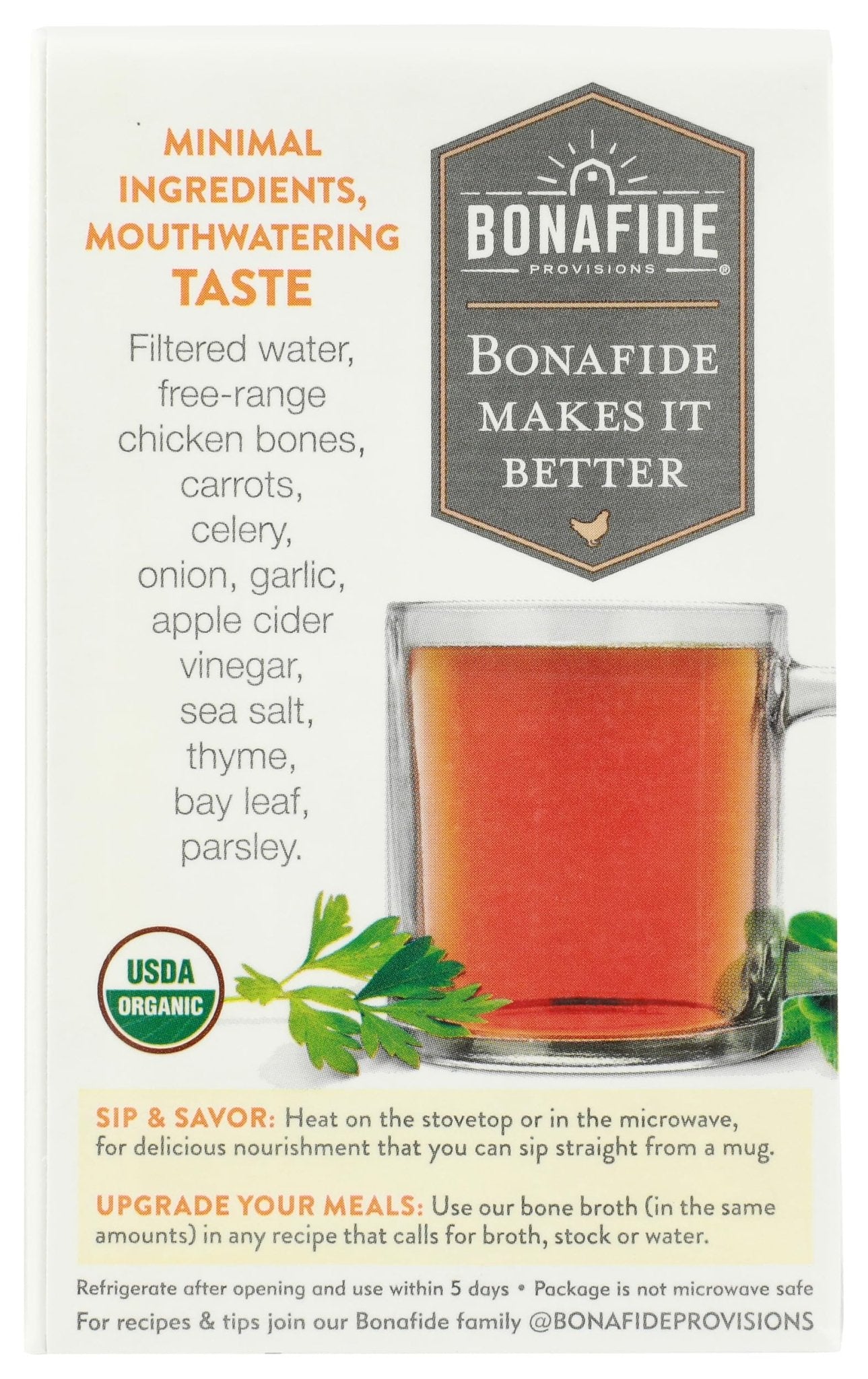 Bonafide Broth Bone Chicken Dry, 16.9 oz - dailyvitalstore