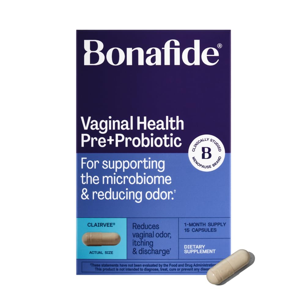 Bonafide Clairvee Vaginal Probiotic for Relief from Odor, Itching, & Discharge. — 1-Month Supply (15 Capsules) - dailyvitalstore