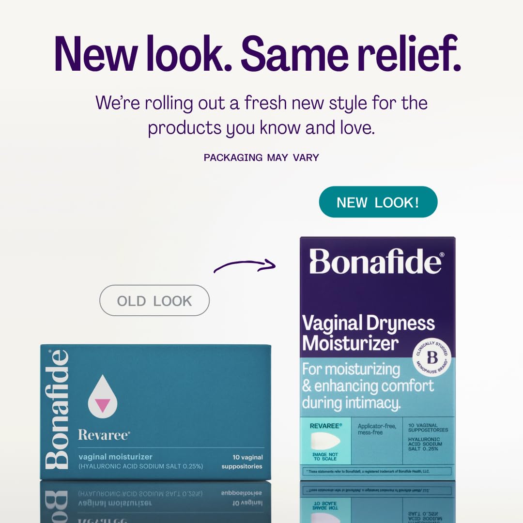 Bonafide Extra Strength Vaginal Moisturizer Revaree Plus – 10 mg Hyaluronic Acid – Hormone-Free – For Vaginal Dryness Associated with Pain & Sensitive Tissue – 1-Month Supply - dailyvitalstore