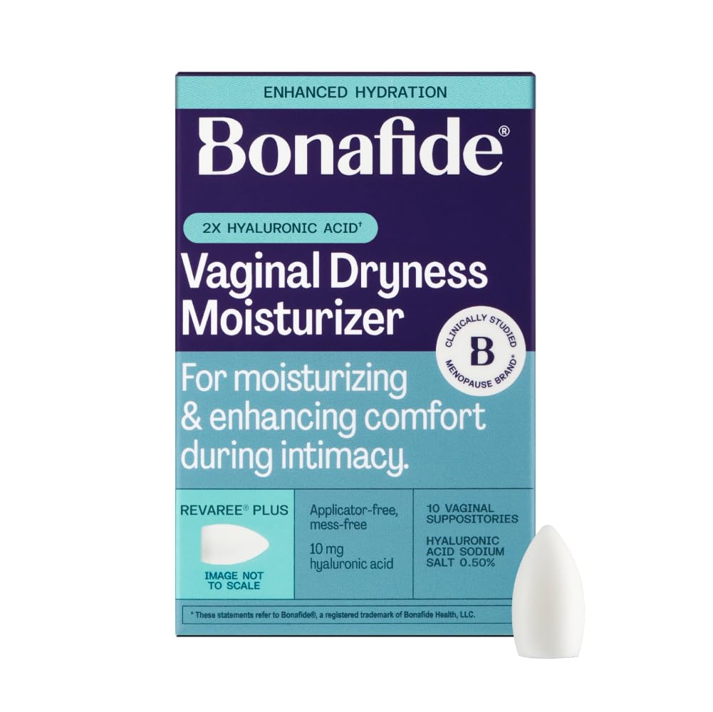 Bonafide Extra Strength Vaginal Moisturizer Revaree Plus – 10 mg Hyaluronic Acid – Hormone-Free – For Vaginal Dryness Associated with Pain & Sensitive Tissue – 1-Month Supply - dailyvitalstore