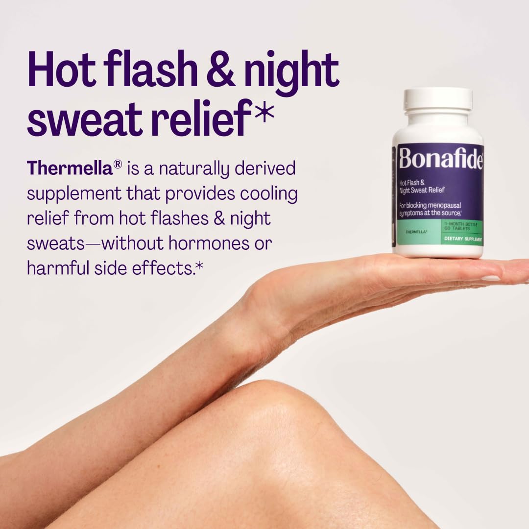 Bonafide Hot Flash and Night Sweats Relief (Thermella). — 1-Month Supply (60 Tablets) - dailyvitalstore