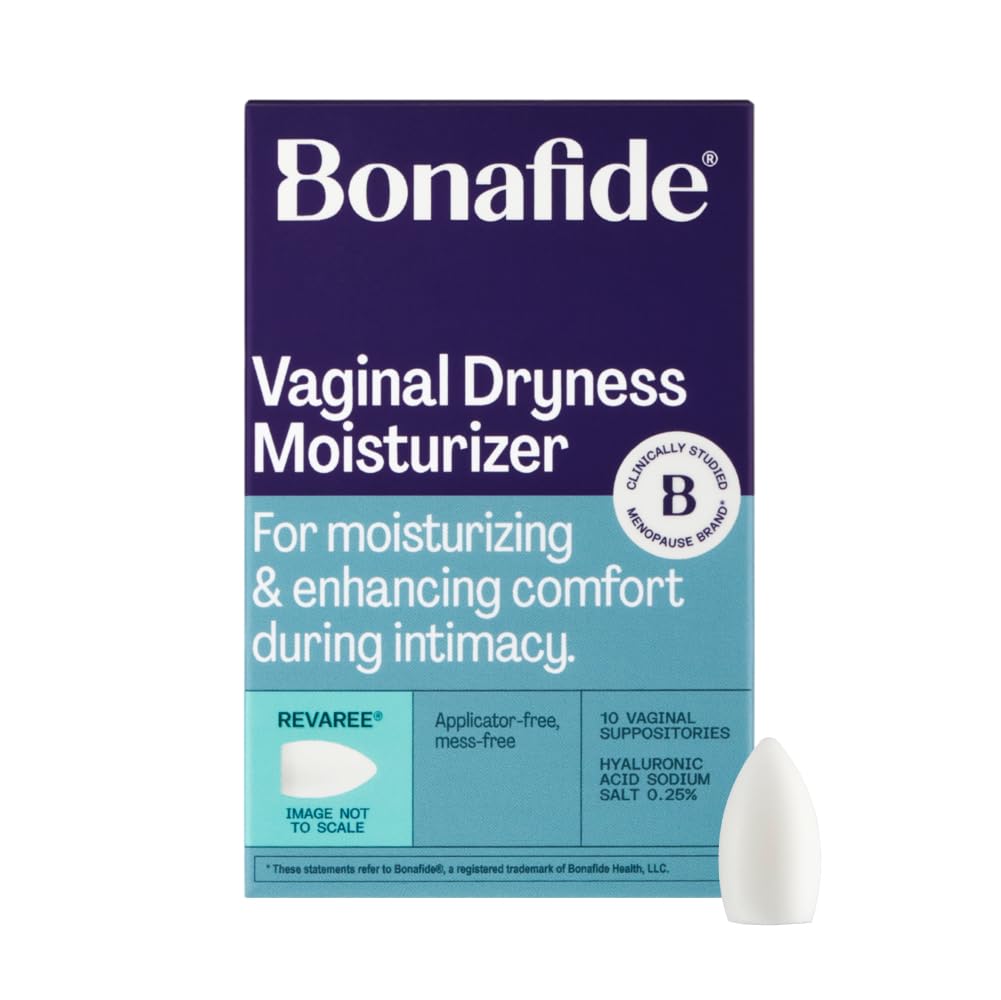 Bonafide Vaginal Moisturizer for Dryness Relief Revaree – 5 mg Hyaluronic Acid – Hormone-Free, Estrogen-Free – For Mild to Moderate Vaginal Dryness & Everyday Comfort — 1-Month Supply - dailyvitalstore