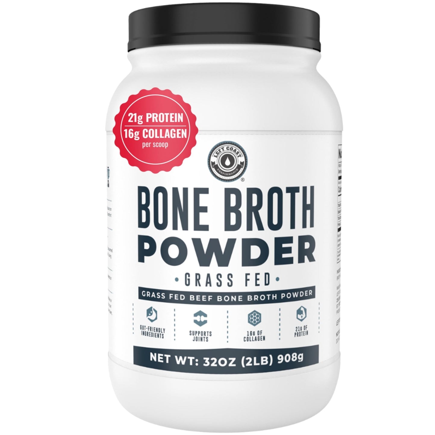 Bone Broth Protein Powder – Pure Grass-Fed Beef Bone Broth, Unflavored with Natural Collagen, Glucosamine & Gelatin – Paleo & Keto-Friendly, Non-GMO, Dairy-Free for Gut Health & Joint Support 32oz - dailyvitalstore