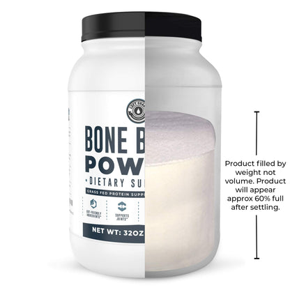 Bone Broth Protein Powder – Pure Grass-Fed Beef Bone Broth, Unflavored with Natural Collagen, Glucosamine & Gelatin – Paleo & Keto-Friendly, Non-GMO, Dairy-Free for Gut Health & Joint Support 32oz - dailyvitalstore