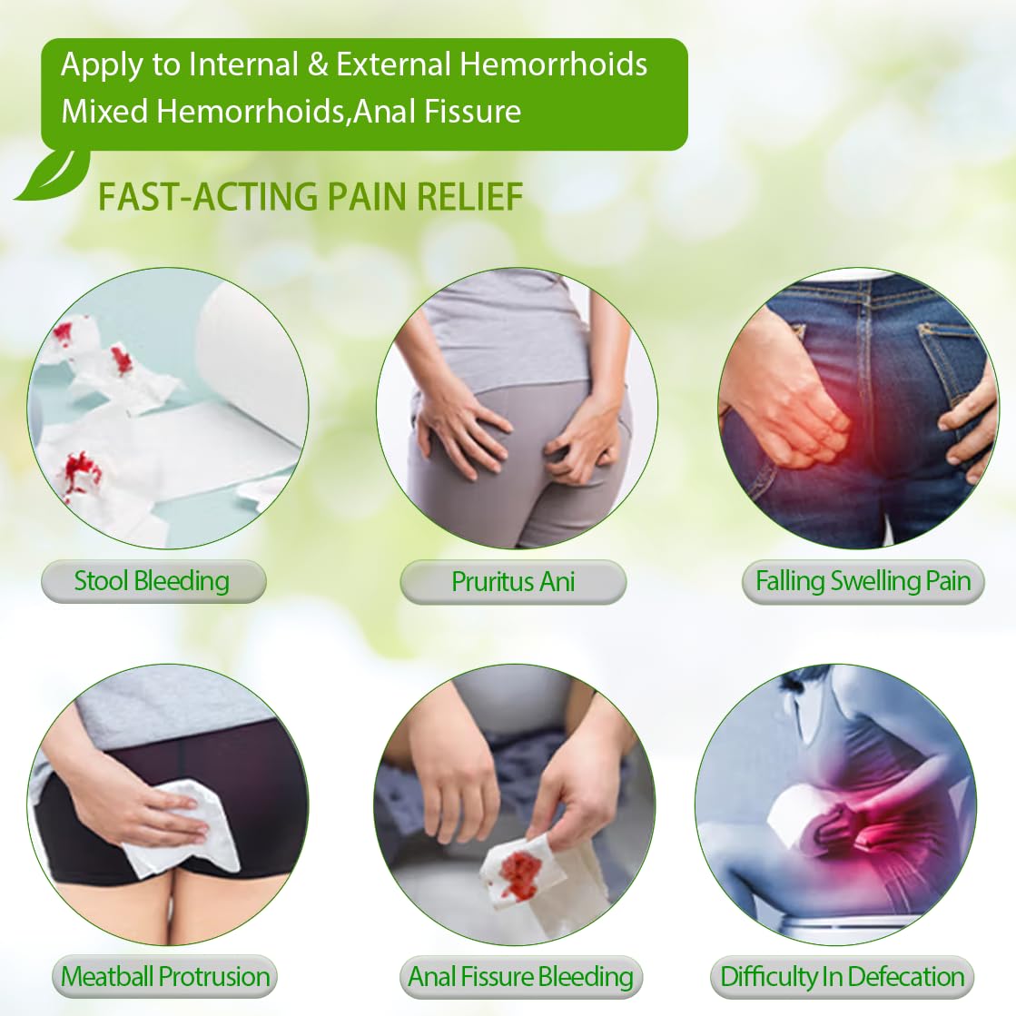 BONIORRI Hemorrhoid & Fissure Relief Ointment 20g Tube– Maximum Strength Hemorrhoid Cream, Herbs Fast Acting Ingredients. (0.7 oz Total) - dailyvitalstore