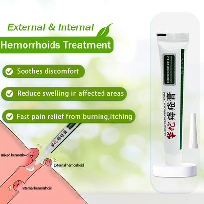 BONIORRI Hemorrhoid & Fissure Relief Ointment 20g Tube– Maximum Strength Hemorrhoid Cream, Herbs Fast Acting Ingredients. (0.7 oz Total) - dailyvitalstore
