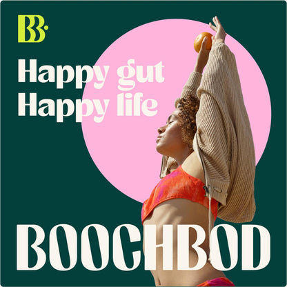 BoochBod - Probiotic Kombucha Gummy - Prebiotics, Probiotics, Postbiotics, Fiber Supplement, Slippery Elm, Dandelion Root, for Bloating, Gut Health - dailyvitalstore