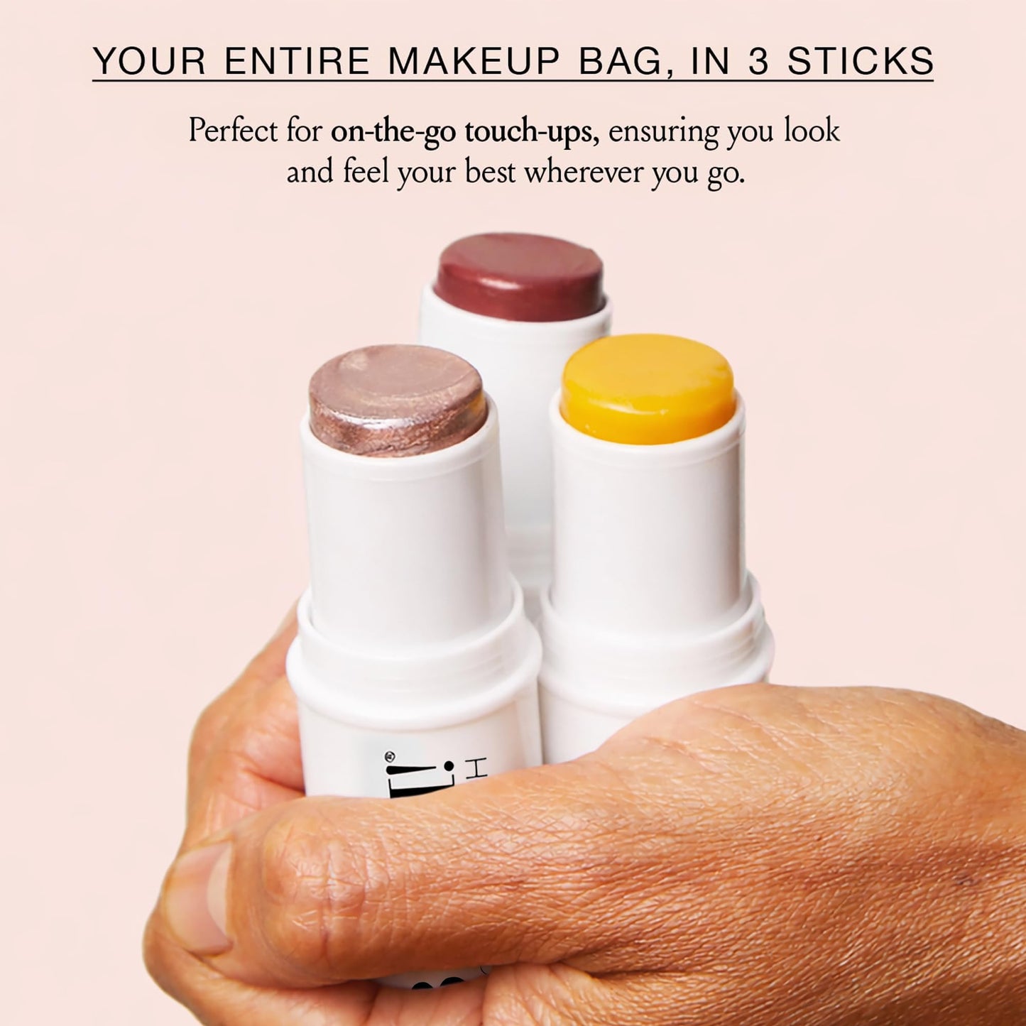 Boomstick Trio ® Color 3 Pack Cream Blush Makeup, Color Blush Stick, Highlighter Stick & Moisturizer for Cheeks, Eyes & Lips, Blendable Vegan Boom Sticks by Cindy Joseph - dailyvitalstore