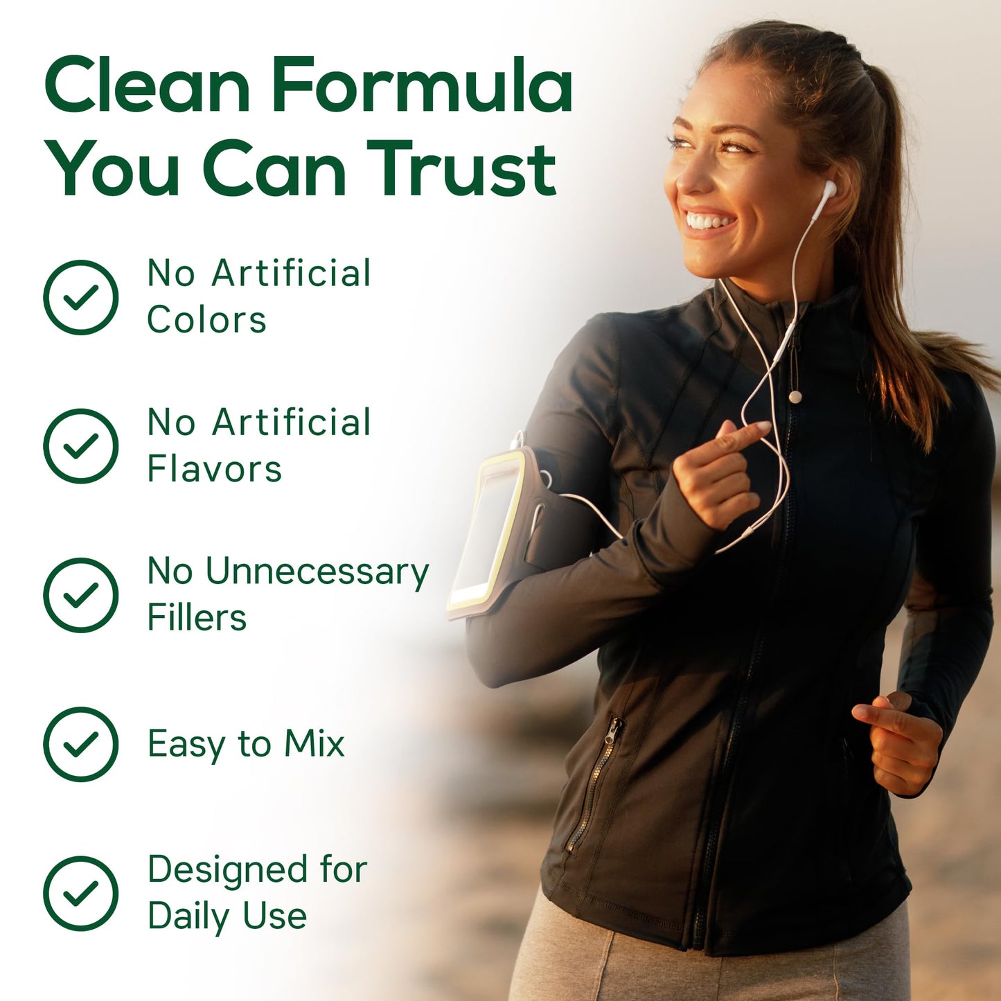 Boost UltraGreens Super Greens Powder - Organic Spirulina, Grasses & Antioxidants | Premium Superfood for Daily Energy | Detox & Whole-Body Wellness - 50 Servings - dailyvitalstore