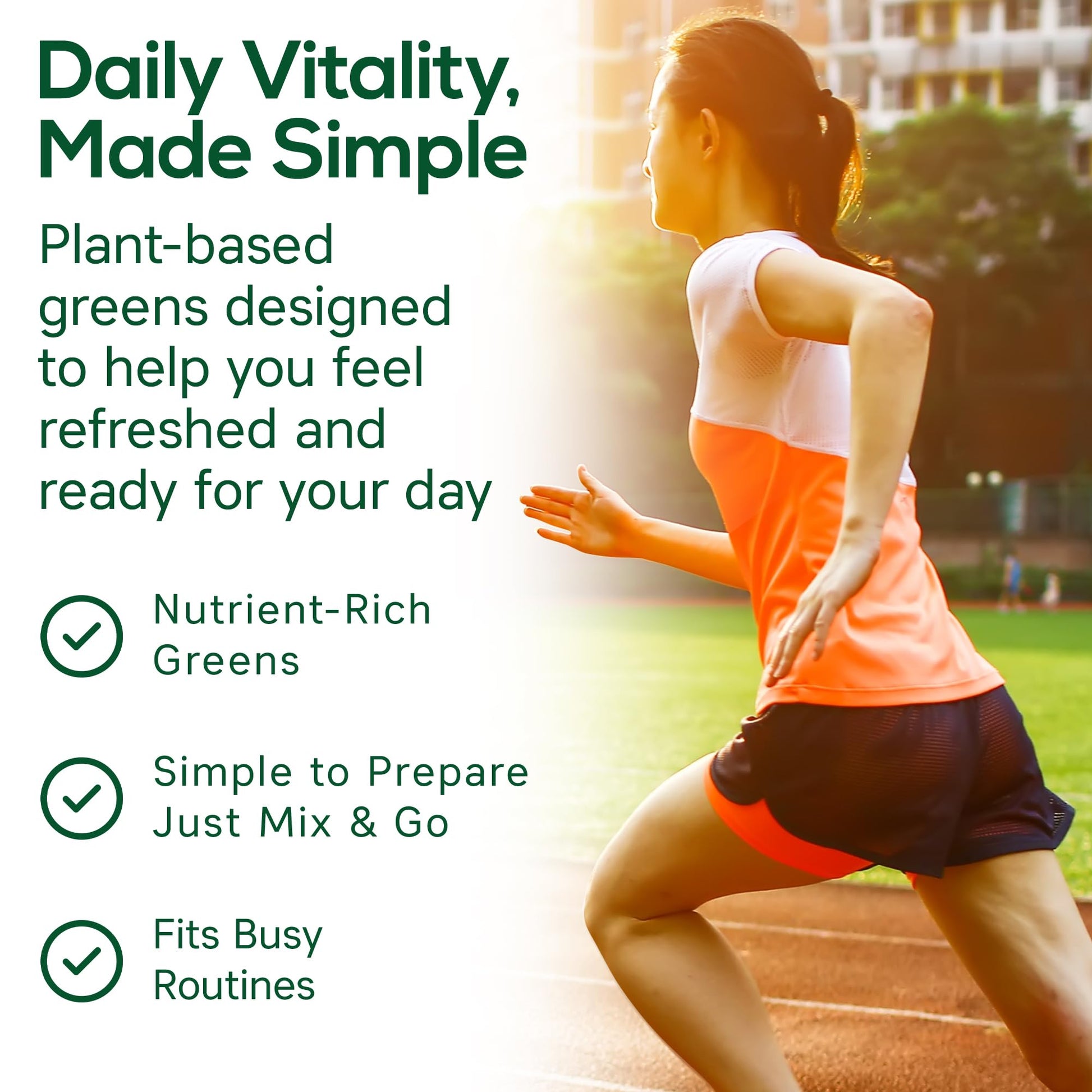 Boost UltraGreens Super Greens Powder - Organic Spirulina, Grasses & Antioxidants | Premium Superfood for Daily Energy | Detox & Whole-Body Wellness - 50 Servings - dailyvitalstore