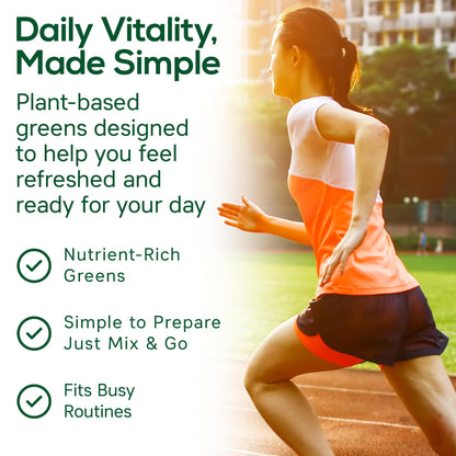Boost UltraGreens Super Greens Powder - Organic Spirulina, Grasses & Antioxidants | Premium Superfood for Daily Energy | Detox & Whole-Body Wellness - 50 Servings - dailyvitalstore
