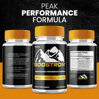 Boostron Capsules, Boostron Supplement Pills - Boostrom Maximum Strength Performance Blend Premium Advanced Formula All Natural Ingredients for Advanced Health Vitamin Support Reviews (60 Capsules) - dailyvitalstore