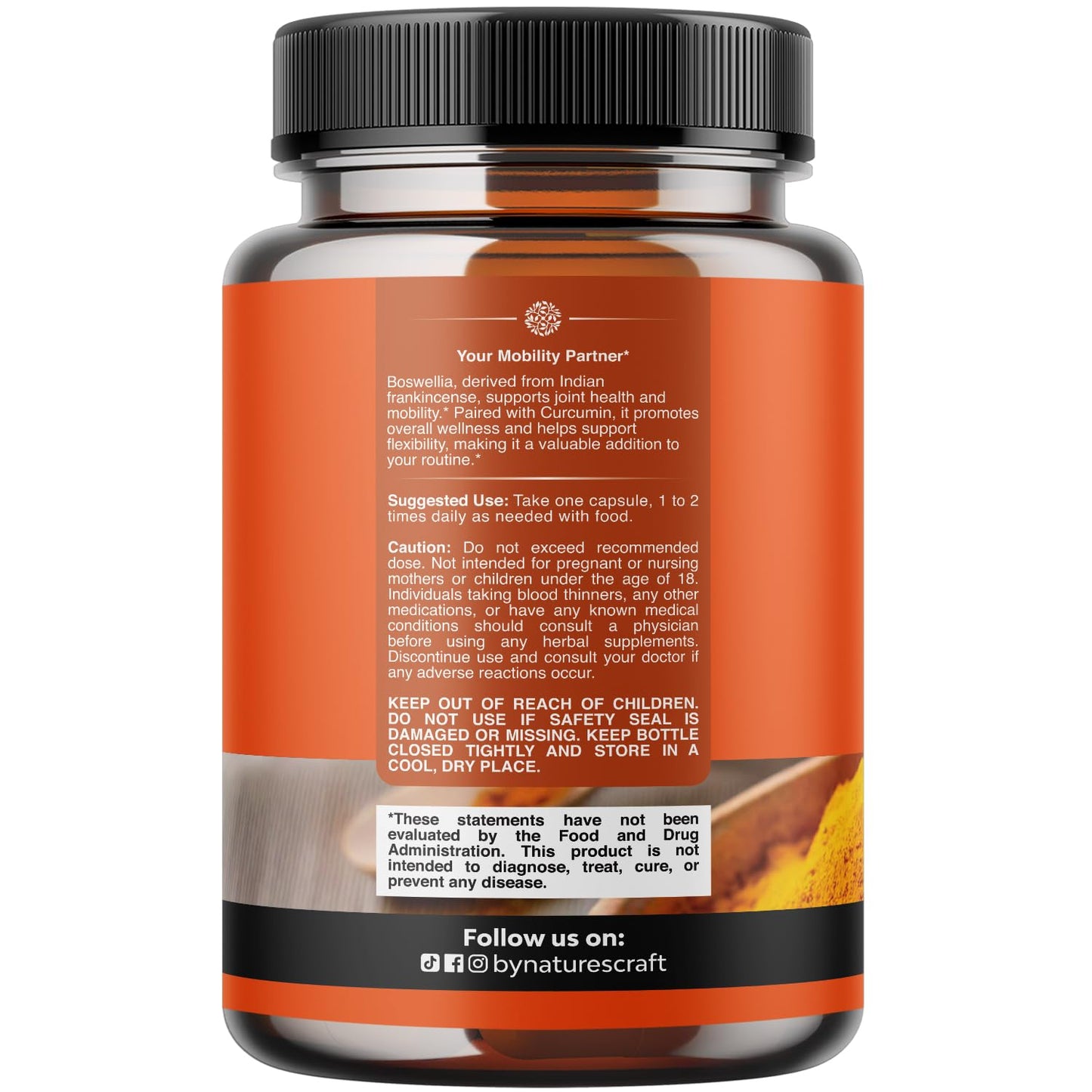 Boswellia Extract Capsules with Turmeric - Advanced Immune Health Support Supplement - Turmeric & Boswellia Serrata Capsules 500mg per Serving for Body Detox & Healthy Joints - 90 Count - dailyvitalstore