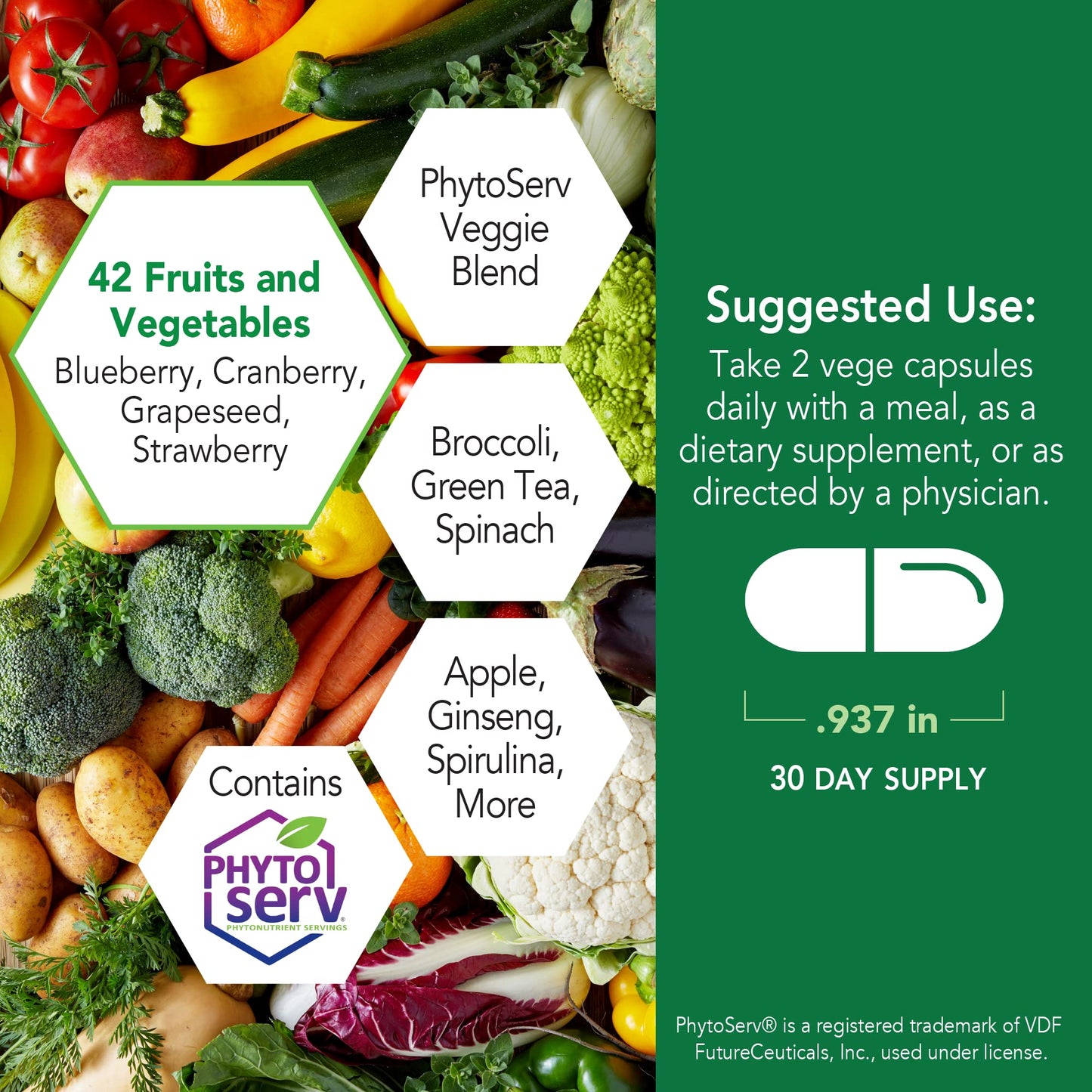 Botanic Choice Mega Fruits and Veggies Blend (60 Capsules) + Prostate 9 Complex (30 Softgels) Bundle - Energy Balance & Superfood Supplement + Urinary Flow & Cellular Health - dailyvitalstore