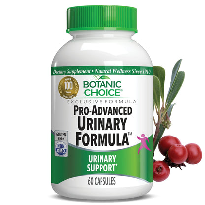 Botanic Choice Pro-Advanced Urinary Formula-Blend for Urinary Tract Health Support - Magnesium Cranberry Uva Ursi Damiana - 60 Capsules - dailyvitalstore