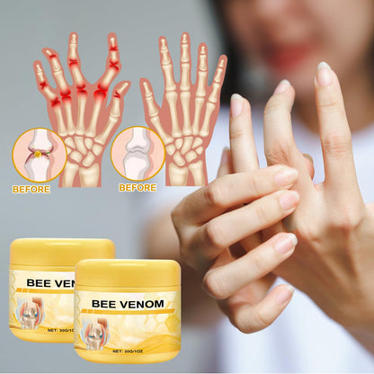 Botou 2PCS New Bee Venom Professional Joint Cream, for Neck, Waist, Back, Hands, Feet and Legs Advanced Bee Propolis Joint Cream, yellow - dailyvitalstore