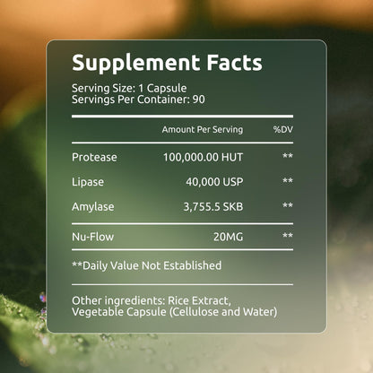 Boulder Bio Digestive Enzymes | 40,000 USP Lipase - Prescription Strength Pancreatic Enzyme Replacement Formula for Fat Digestion, Gut Health & Nutrient Absorption - dailyvitalstore