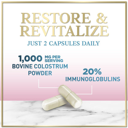 Bovine Colostrum Powder 1000mg Per Serving - with Immunoglobulins (IgG) for Immune Support, Energy & Gut Health Supplement, SP Colostrum Powder Pills, - dailyvitalstore