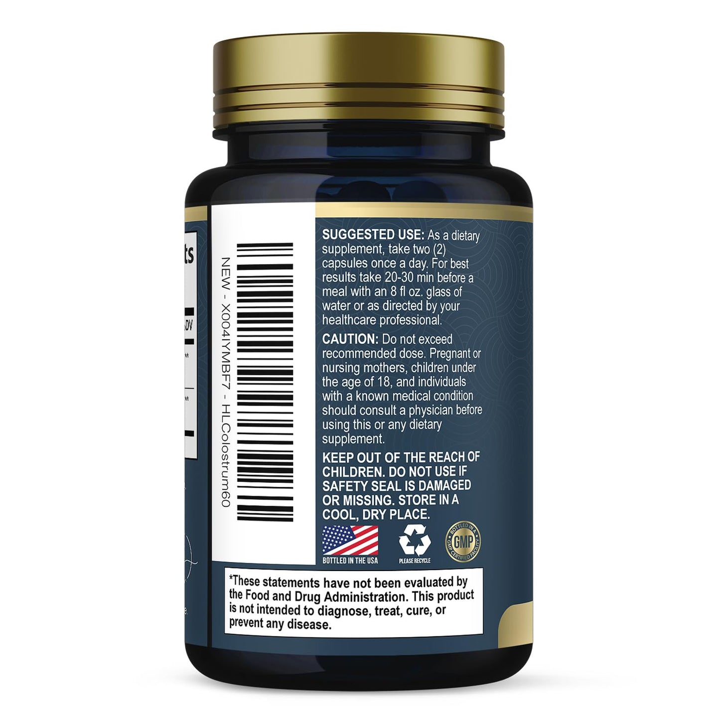 Bovine Colostrum Powder 1000mg Per Serving - with Immunoglobulins (IgG) for Immune Support, Energy & Gut Health Supplement, SP Colostrum Powder Pills, - dailyvitalstore