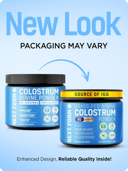 Bovine Colostrum Powder for Women &Men Source of IgG & IgA Grass-Fed, Pure Bovine Colostrum for Gut Health, Immune Support, Muscle Recovery & Wellness, Unflavored - dailyvitalstore