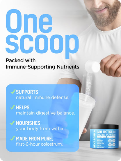 Bovine Colostrum Powder for Women &Men Source of IgG & IgA Grass-Fed, Pure Bovine Colostrum for Gut Health, Immune Support, Muscle Recovery & Wellness, Unflavored - dailyvitalstore