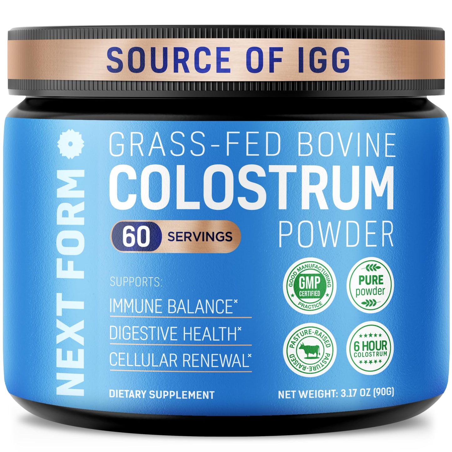 Bovine Colostrum Powder for Women &Men Source of IgG & IgA Grass-Fed, Pure Bovine Colostrum for Gut Health, Immune Support, Muscle Recovery & Wellness, Unflavored - dailyvitalstore