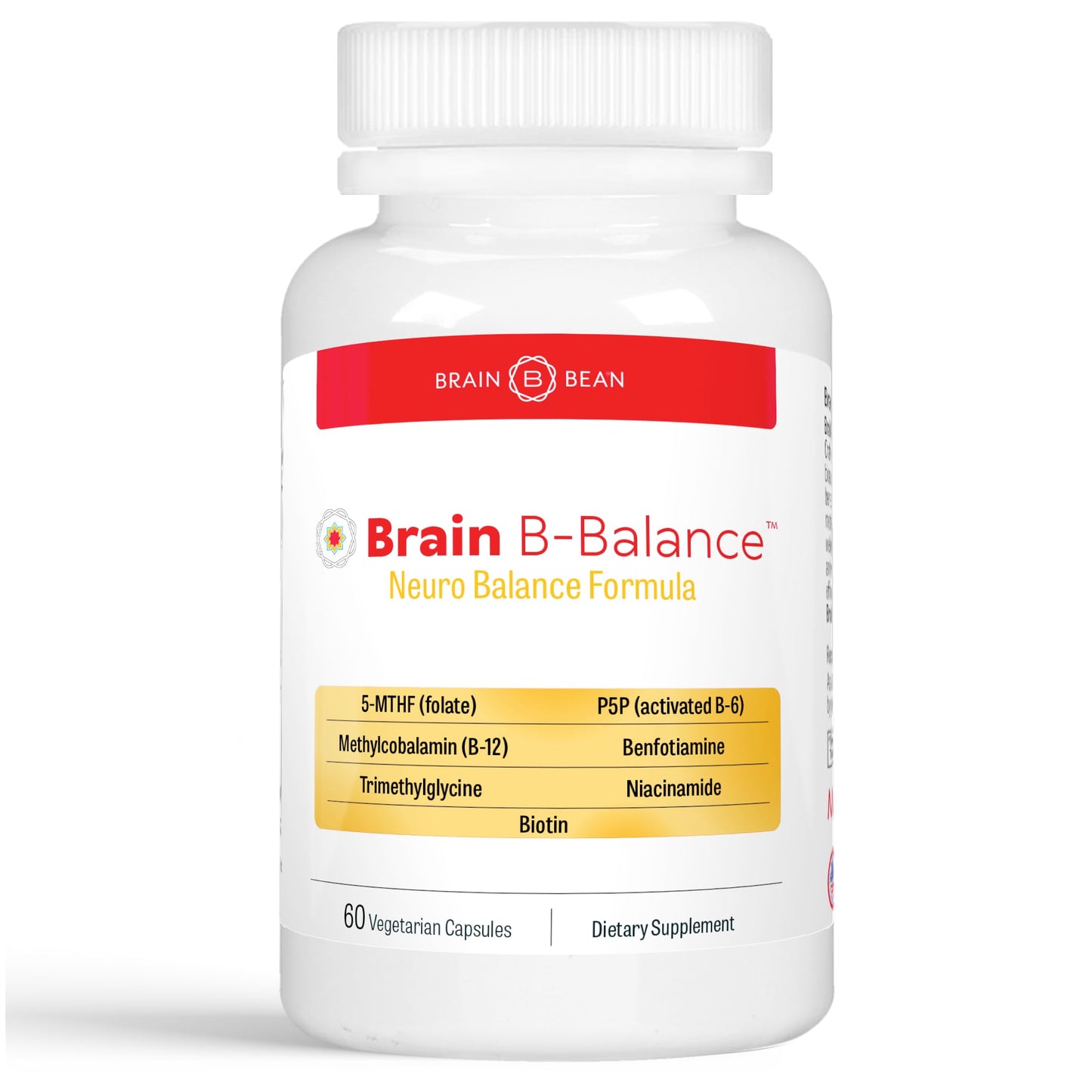 Brain B Balance: Methylated Multivitamin - Methylated B Complex Neurobalance Formula - Methylfolate Supports Mood - dailyvitalstore