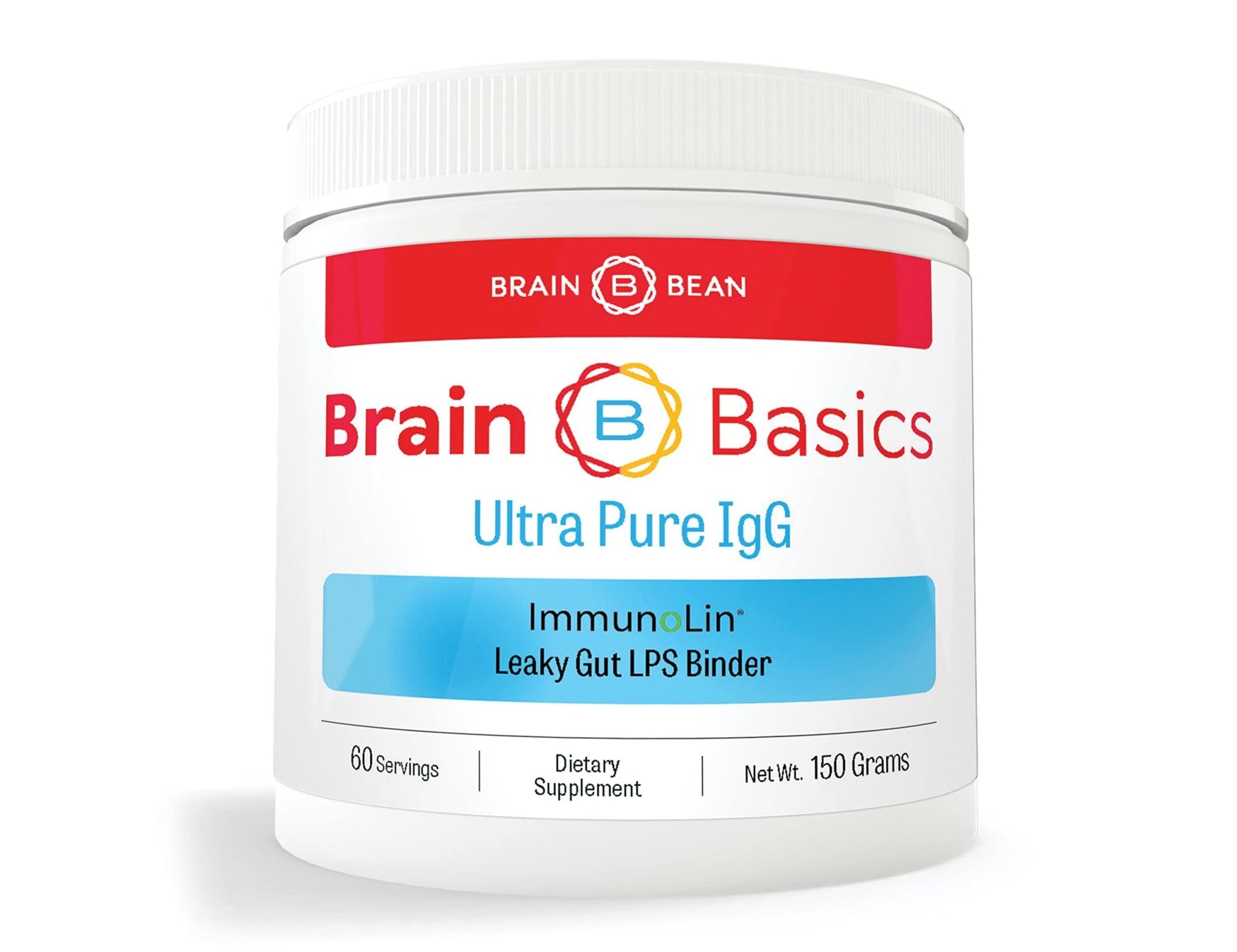 Brain Basics Ultra Pure IgG Supplement - Dairy-Free Supplement IgG-Immunolin Powder, Blended Vitamin & Mineral Supplements, 150g, 60 Servings - dailyvitalstore