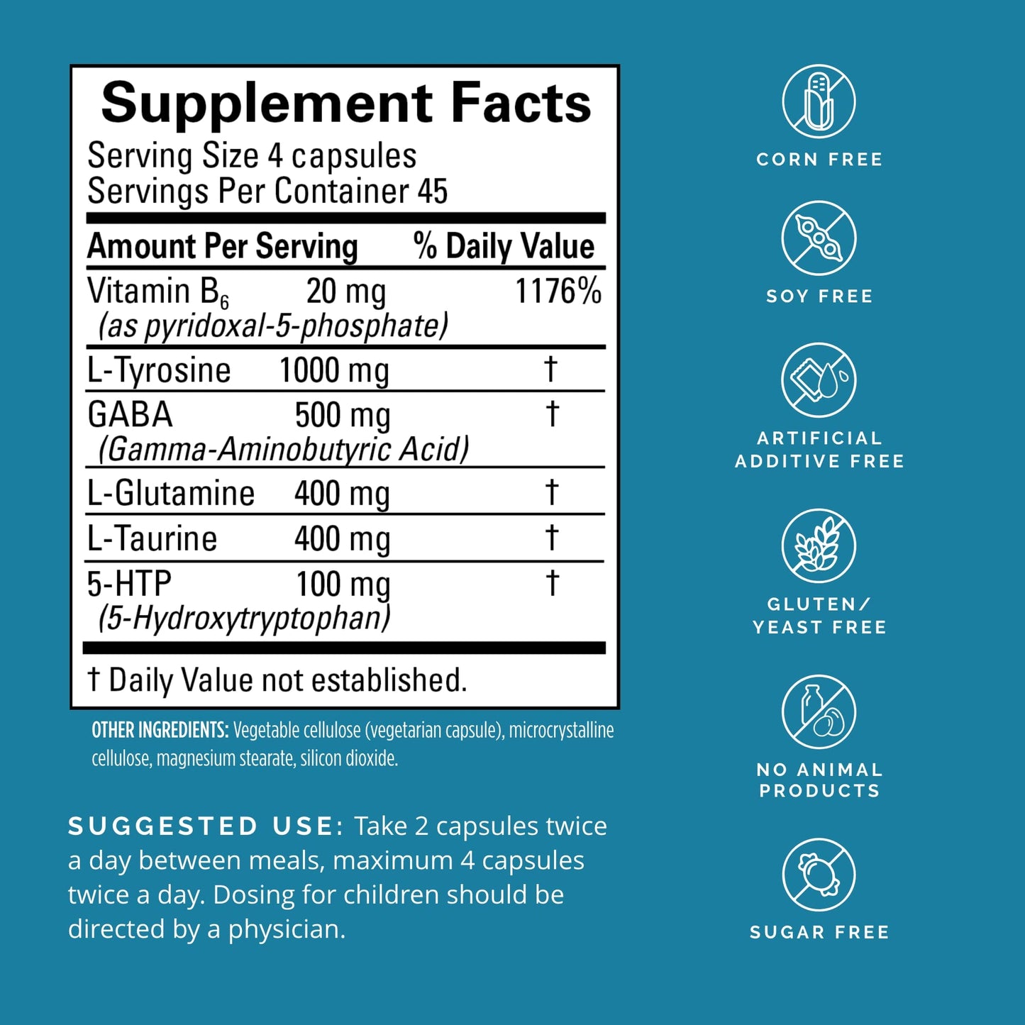 BRAINMD Dr Amen NeuroLink - 180 Capsules - Promotes Optimal Brain Function, Focus & Concentration - Gluten Free - 45 Servings - dailyvitalstore