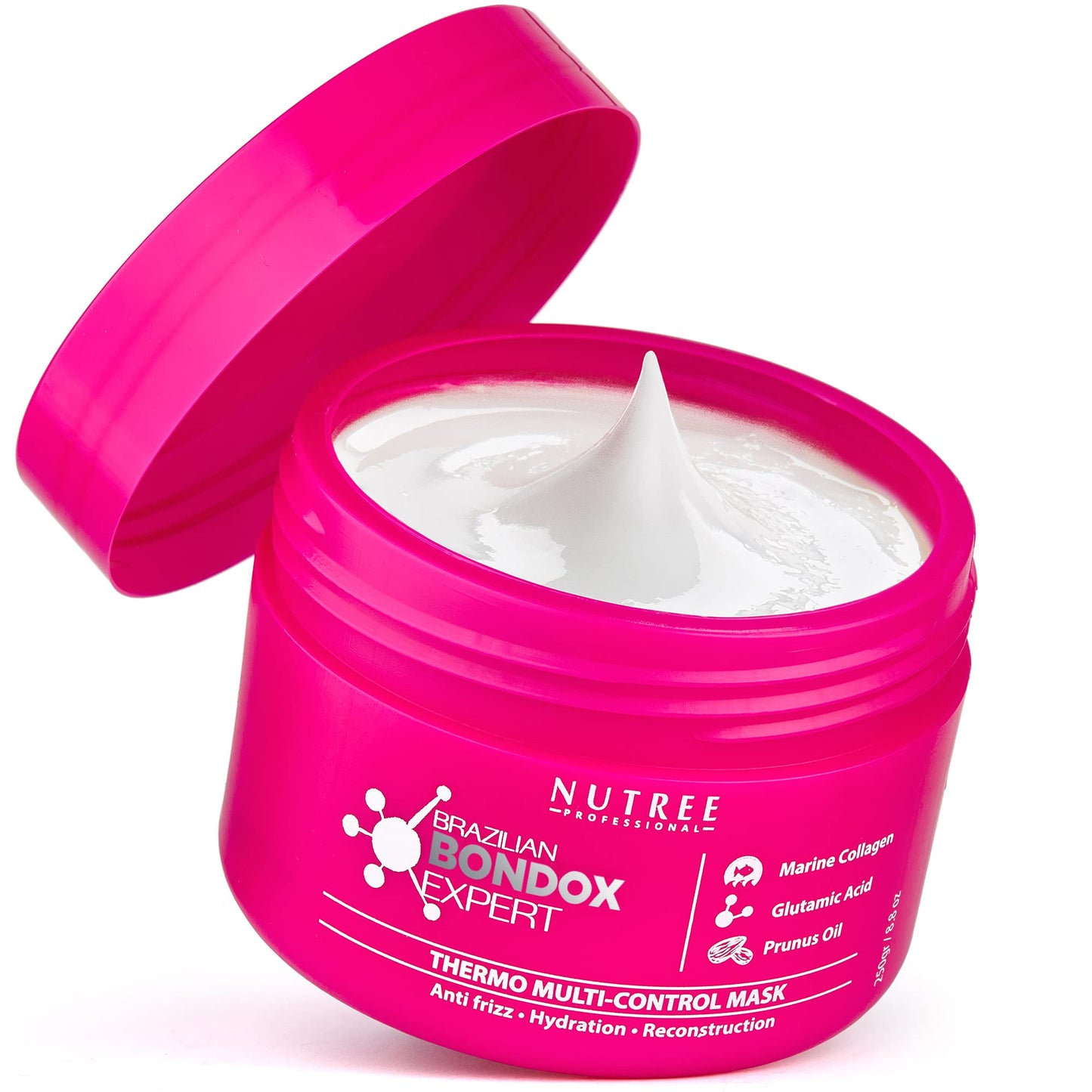 Brazilian Hair Bottox Expert Thermal Mask 8.8 oz - Contains Marine Collagen and Almond Oil - Formaldehyde-Free - Repairs the Hair Elasticity and Flexibility, Softens, Moisturizers, Adds Shine - dailyvitalstore