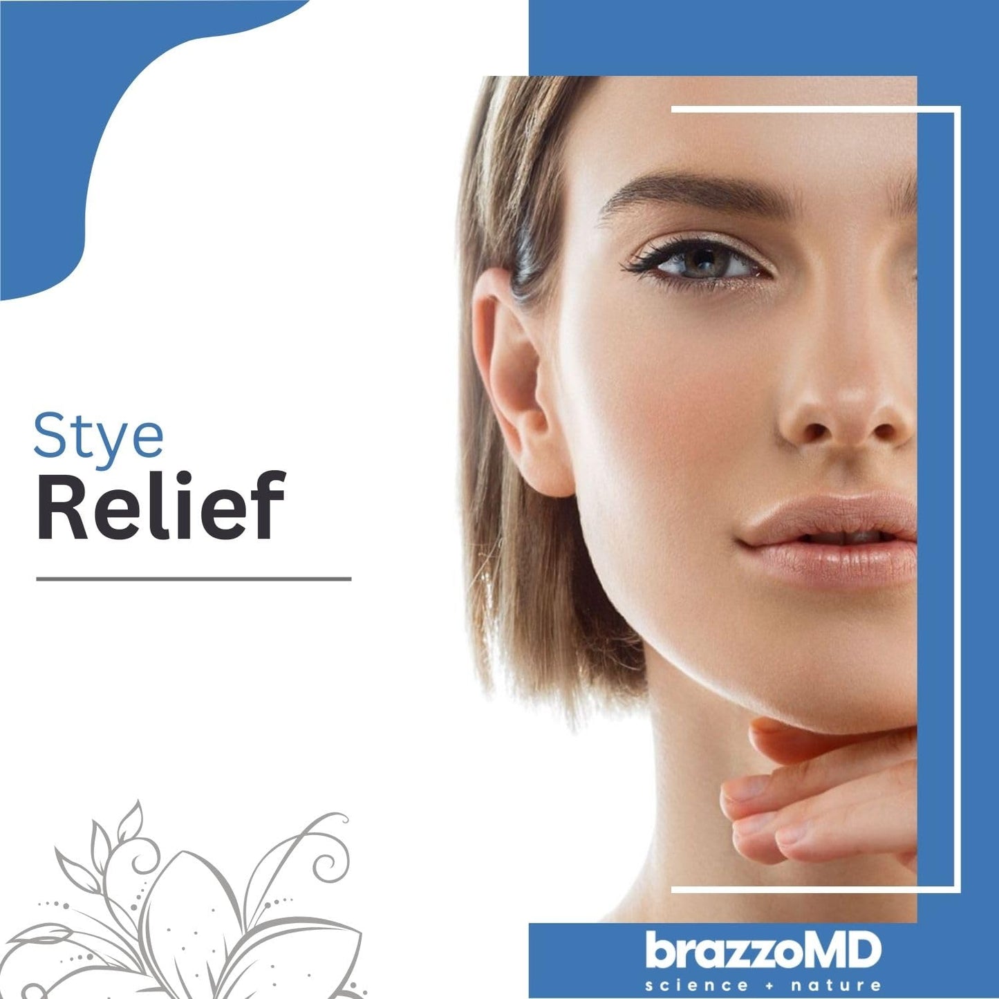 brazmedics brazzoMD Stye Relief - Physician-formulated - Assists Chalazions, Made with Arnica & Calendula 1.0 Fl Oz. - dailyvitalstore