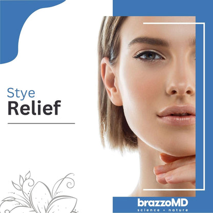 brazmedics brazzoMD Stye Relief - Physician-formulated - Assists Chalazions, Made with Arnica & Calendula 1.0 Fl Oz. - dailyvitalstore